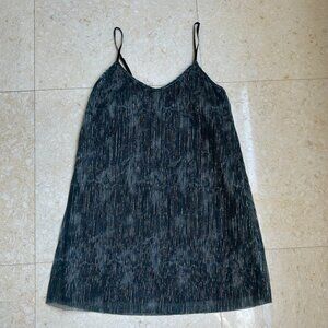 Steve-Madden Short Shiny Cocktail Dress Flowy